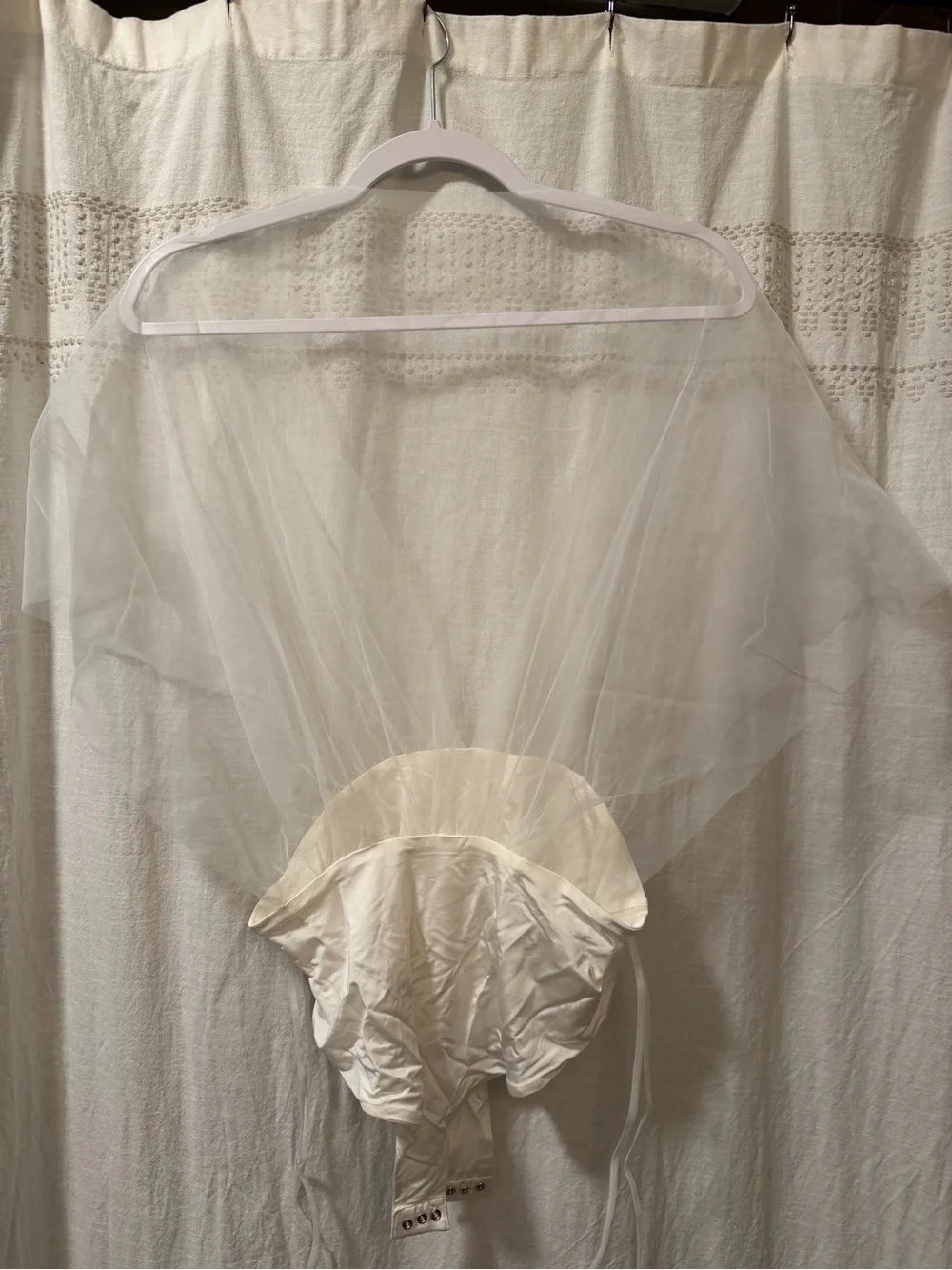 Shona Joy Ivory Tulle Bodysuit - Picture 4 of 5